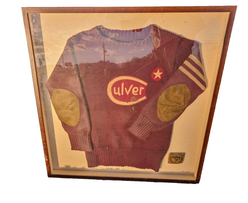 1920s Culver Military Academy Captain Sweater(Bob Peck) With Army Eagle Sword
